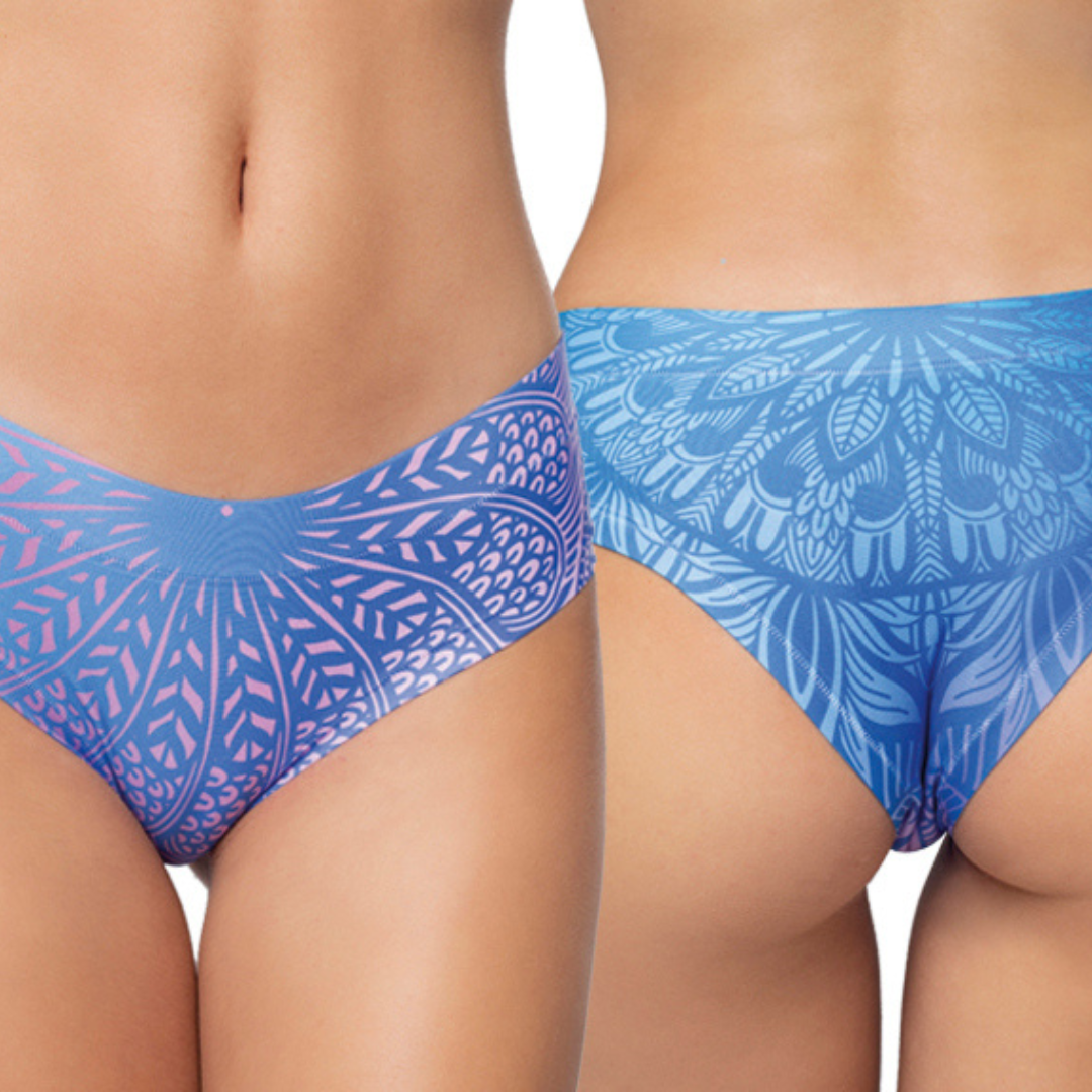 Memème Women’s Ultra-Comfortable MANDALA - Mystery - Panties | Breathable Cotton Crotch, Stretchy Fit, No Elastic Bands-2