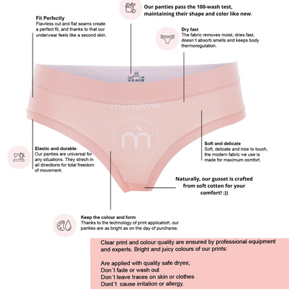 Memème Women’s Ultra-Comfortable UA - Petrykivka - Panties | Breathable Cotton Crotch, Stretchy Fit, No Elastic Bands-4