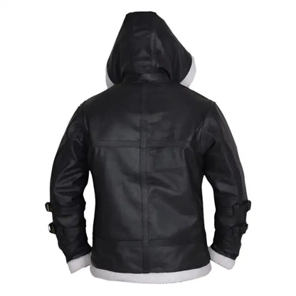 Men's B3 Bomber Shearling Hoodie Jacket-1