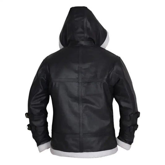 Men's B3 Bomber Shearling Hoodie Jacket-1