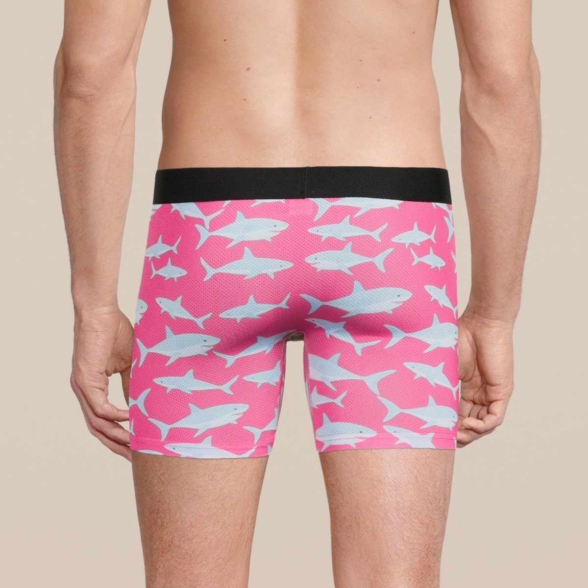 Men's Baby Shark Boxer Brief Underwear with Pouch and Sock Set-2