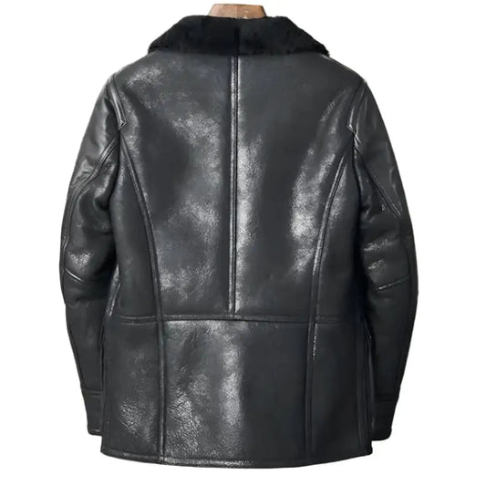 Men’s Black B3 Shearling Bomber Jacket-1