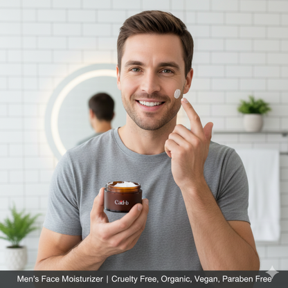 Men's Face Moisturizer | Cruelty Free, Organic, Vegan, Paraben Free | CO Certified Organic