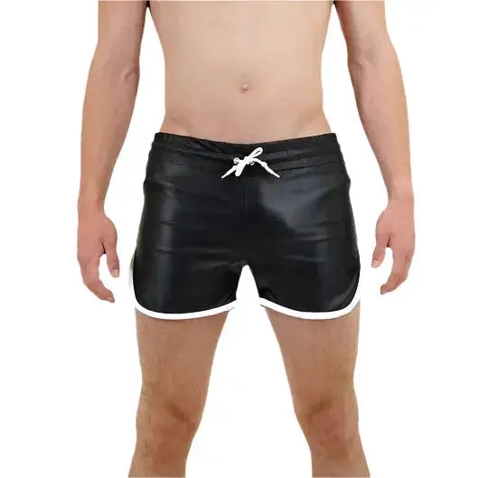 Men’s Genuine Leather Gym and Beach Shorts