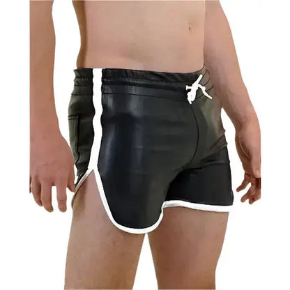 Men’s Genuine Leather Gym and Beach Shorts