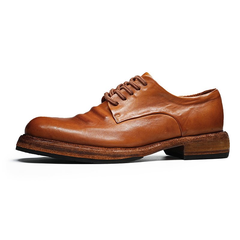 Men’s Heritage Calfskin Lace Up Derby Shoes-5