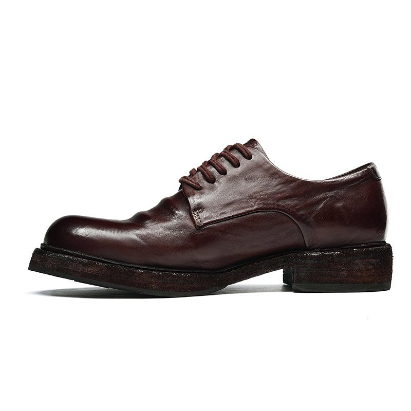Men’s Heritage Calfskin Lace Up Derby Shoes-6