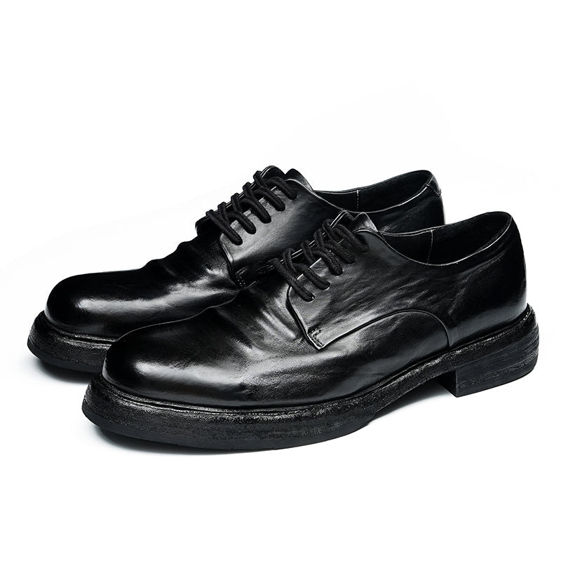 Men’s Heritage Calfskin Lace Up Derby Shoes-4