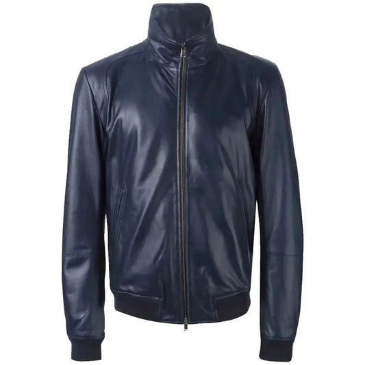 Mens New Original Leather Bomber Jacket
