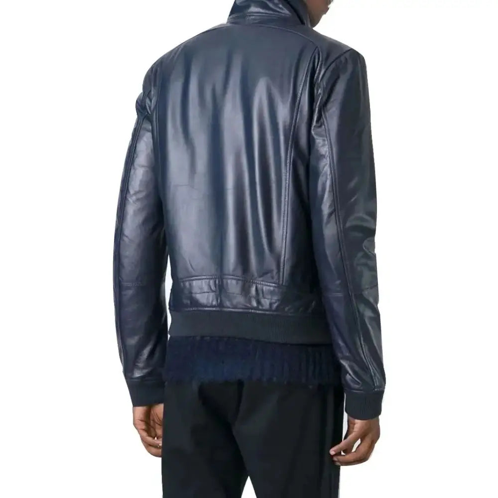 Mens New Original Leather Bomber Jacket