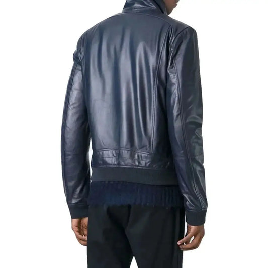 Mens New Original Leather Bomber Jacket