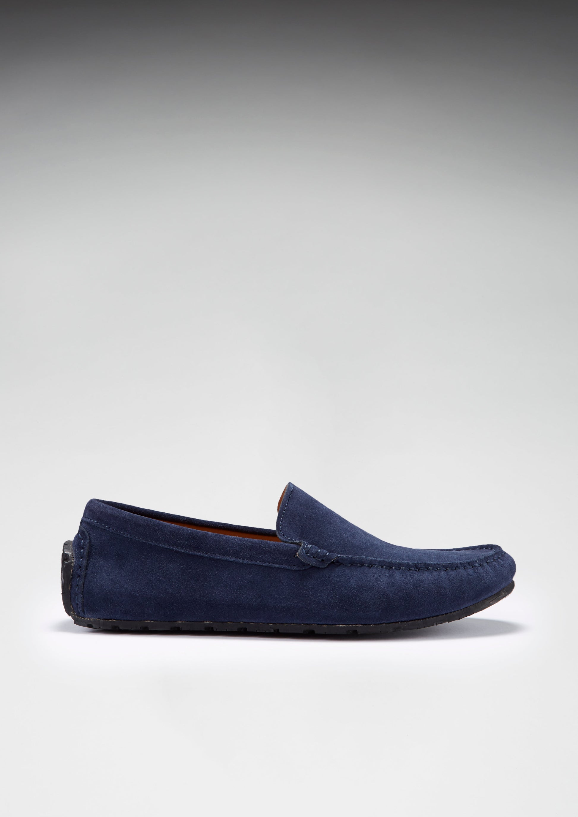 Tyre Sole Driving Loafers, navy blue suede-2