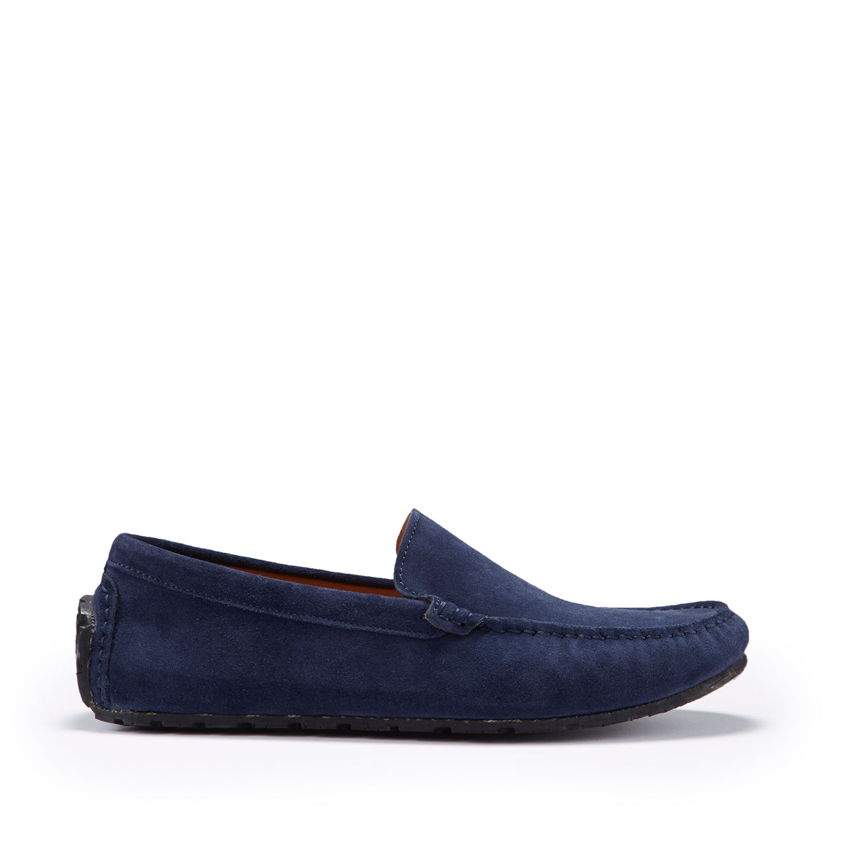 Tyre Sole Driving Loafers, navy blue suede-0
