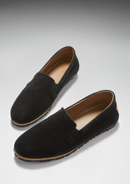Tyre Sole Espadrilles, black suede-1