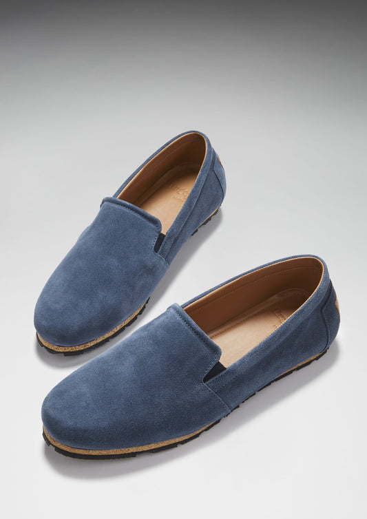 Tyre Sole Espadrilles, denim blue suede-1