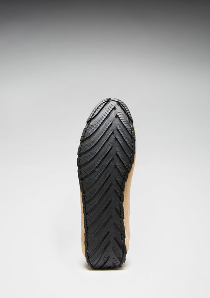 Tyre Sole Laced Driving Loafers, taupe suede-1