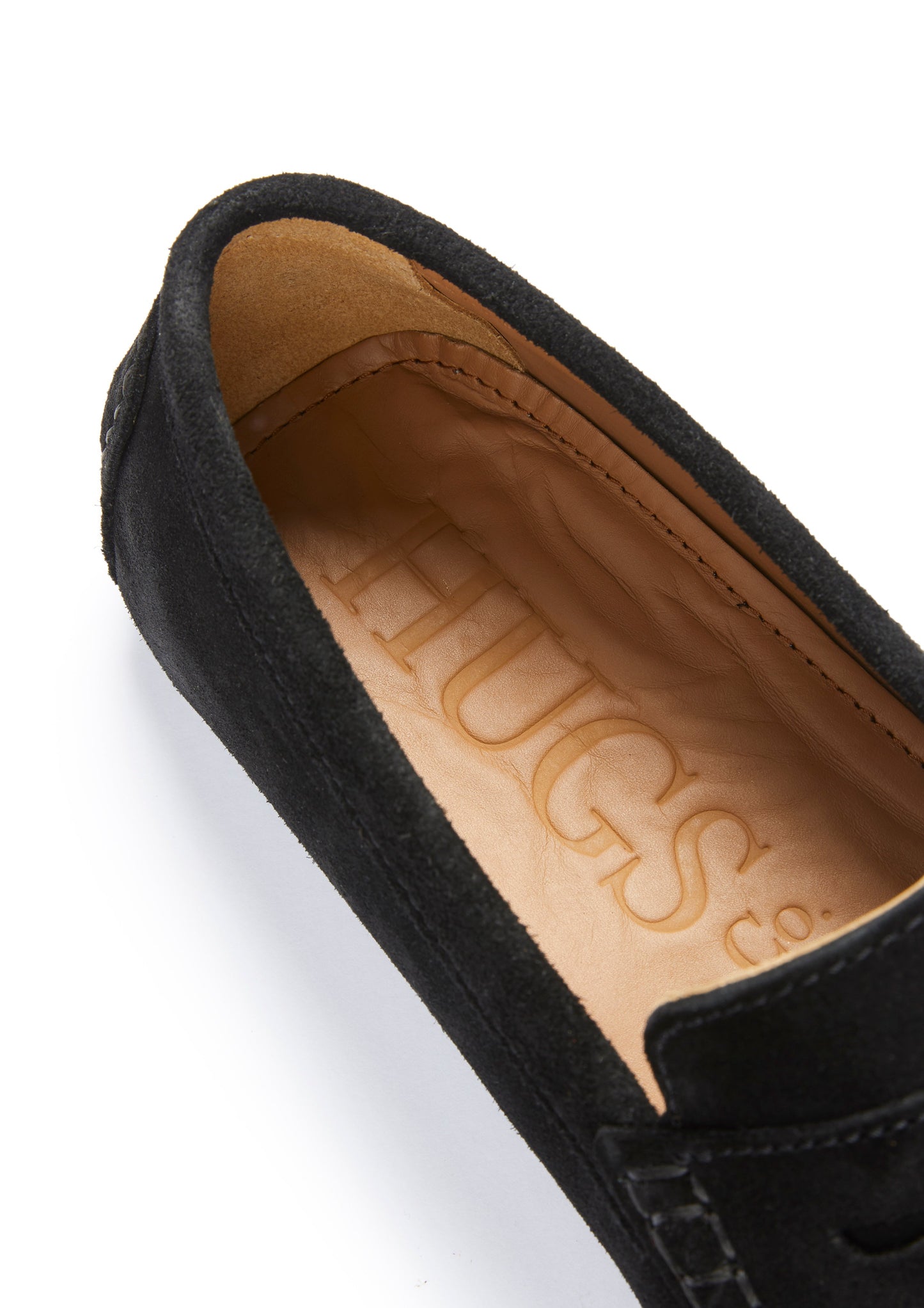 Penny Driving Loafers, black suede-3