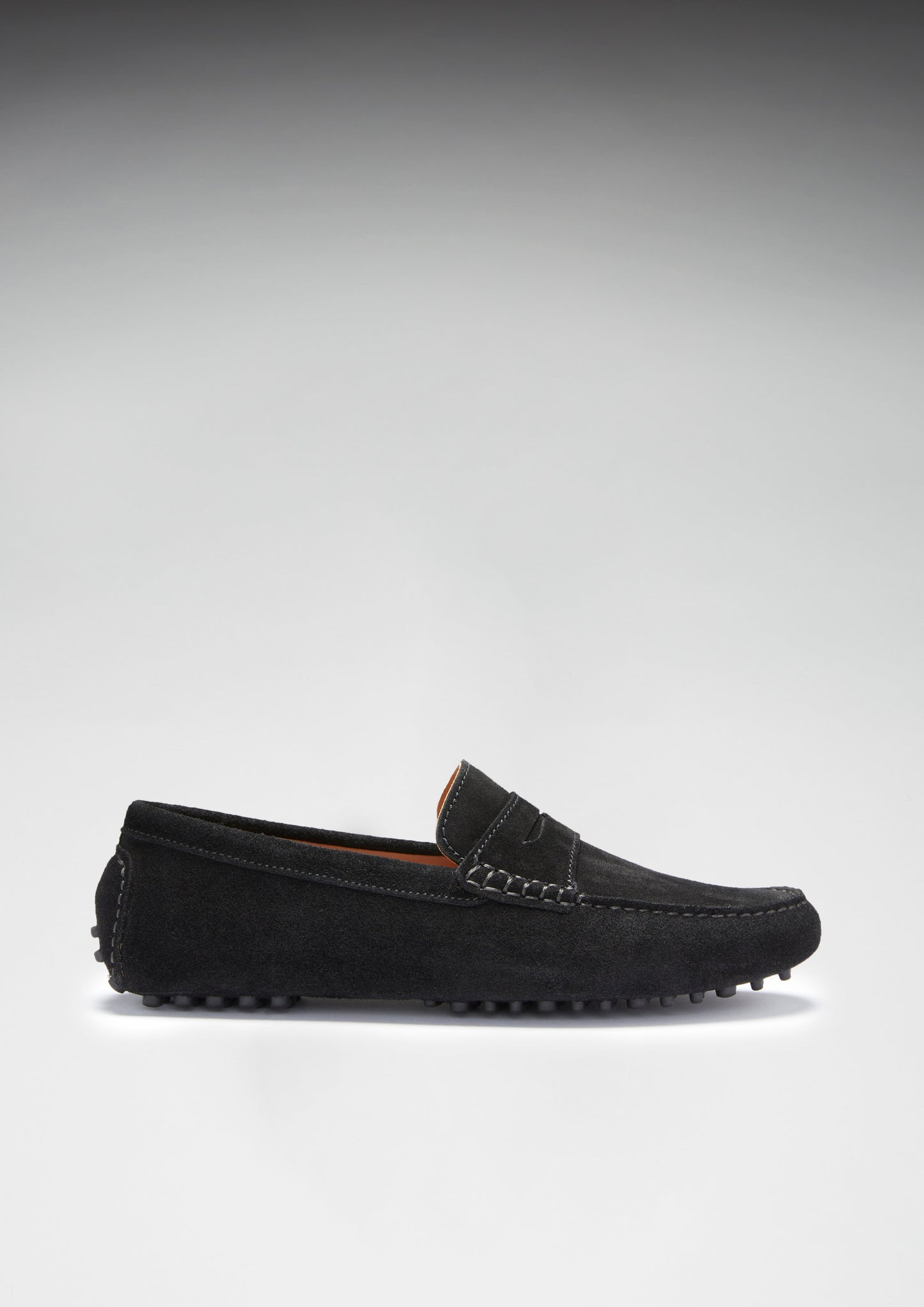 Penny Driving Loafers, black suede-2