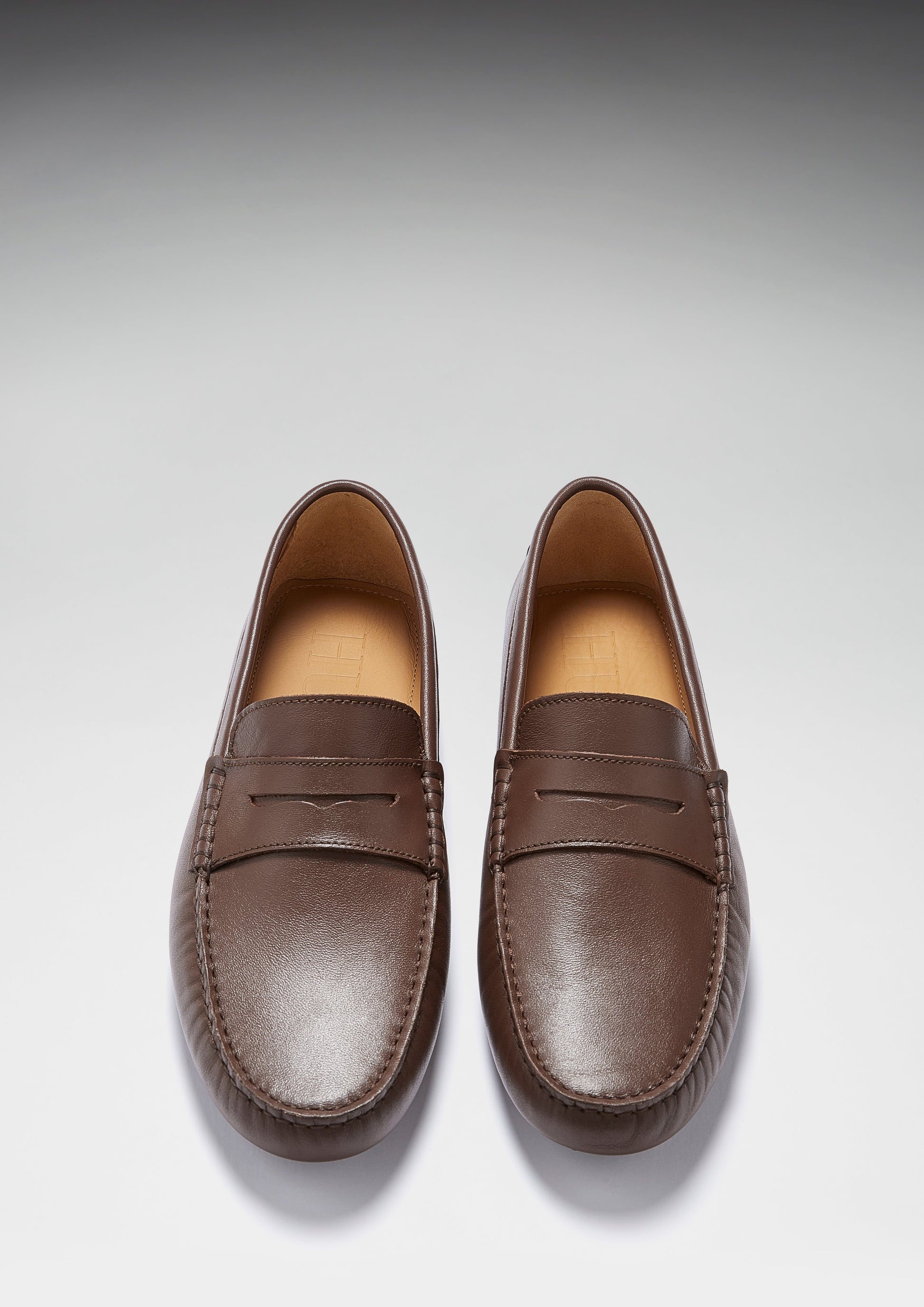 Penny Driving Loafers, brown leather-1