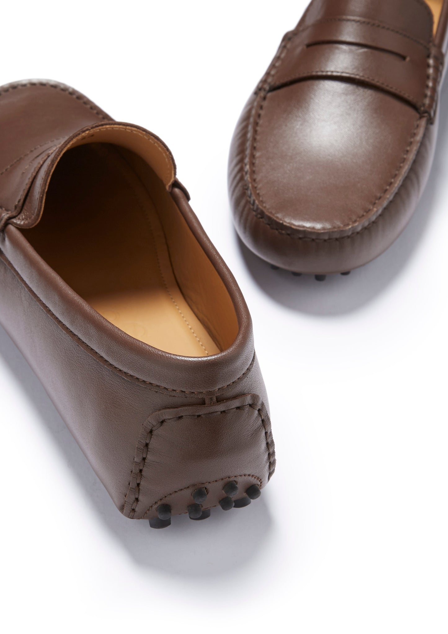 Penny Driving Loafers, brown leather-2