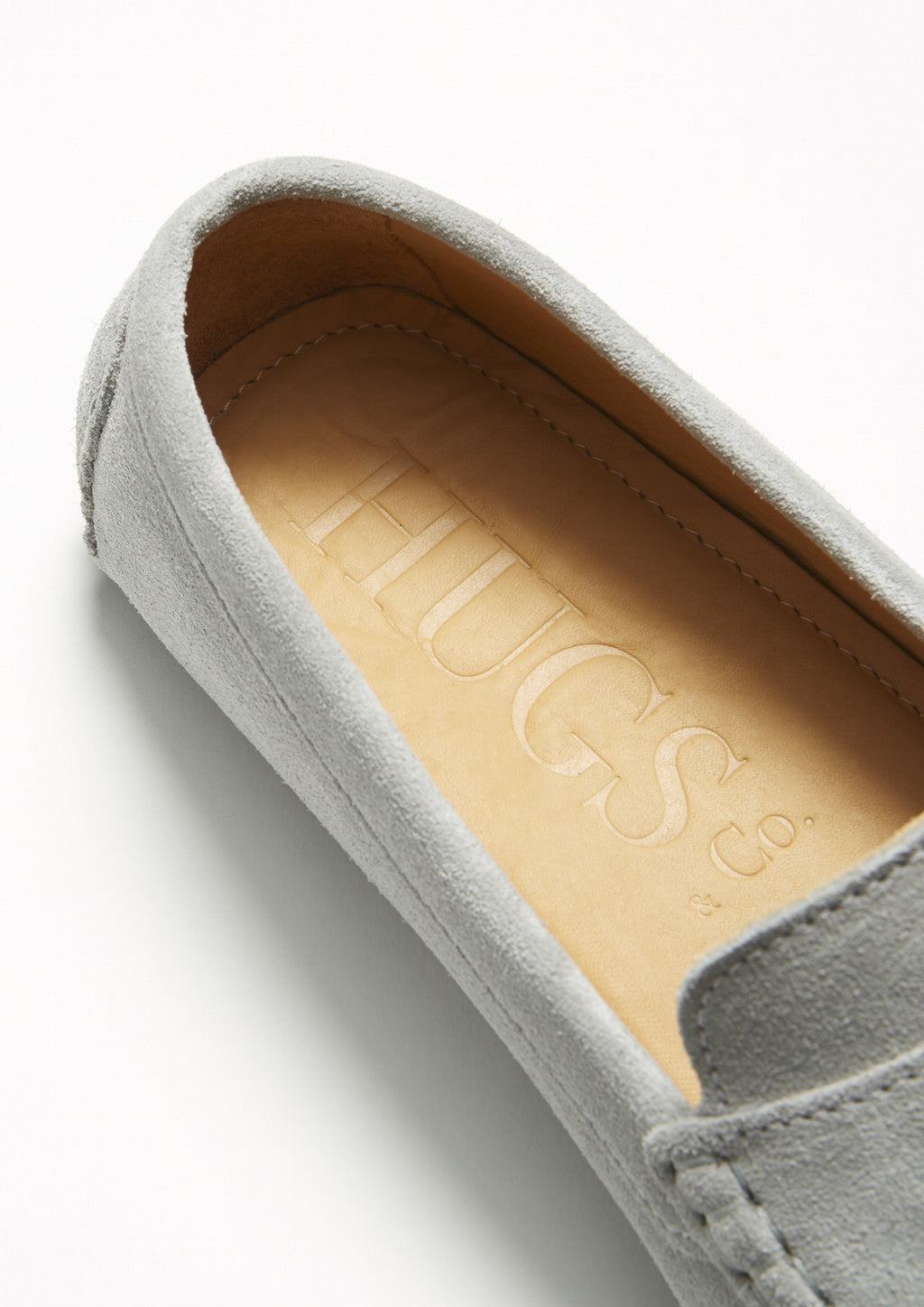 Penny Driving Loafers, dove grey suede-4