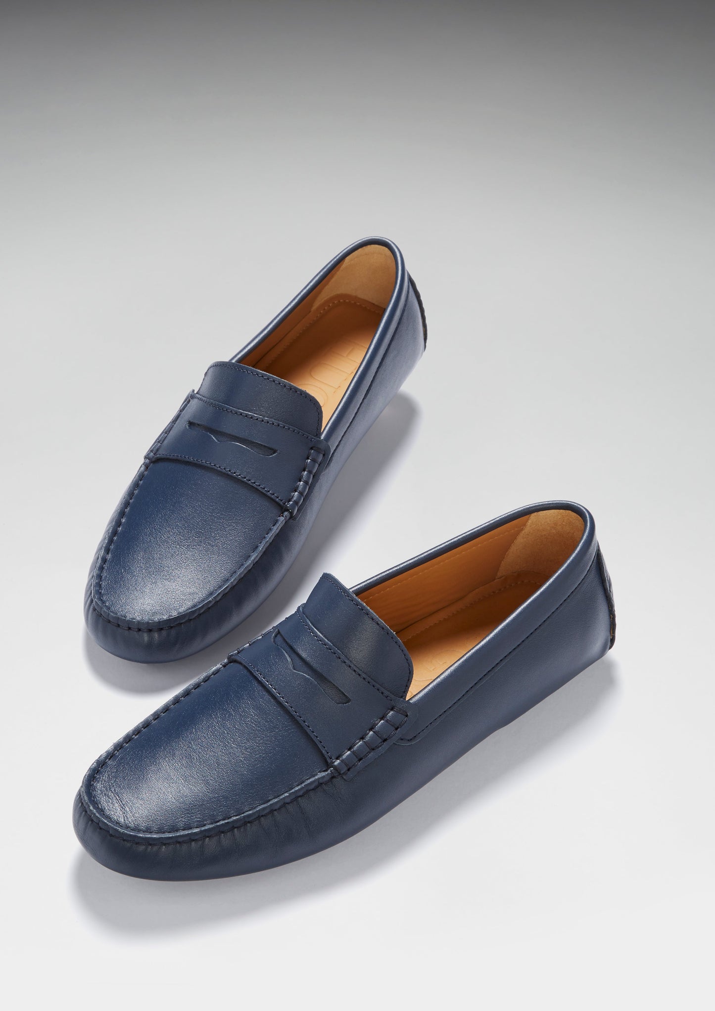Penny Driving Loafers, french navy leather-2
