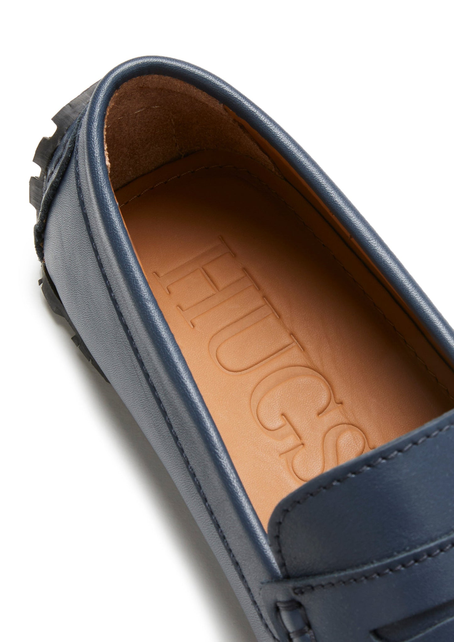 Tyre Sole Penny Driving Loafers, french navy leather-3