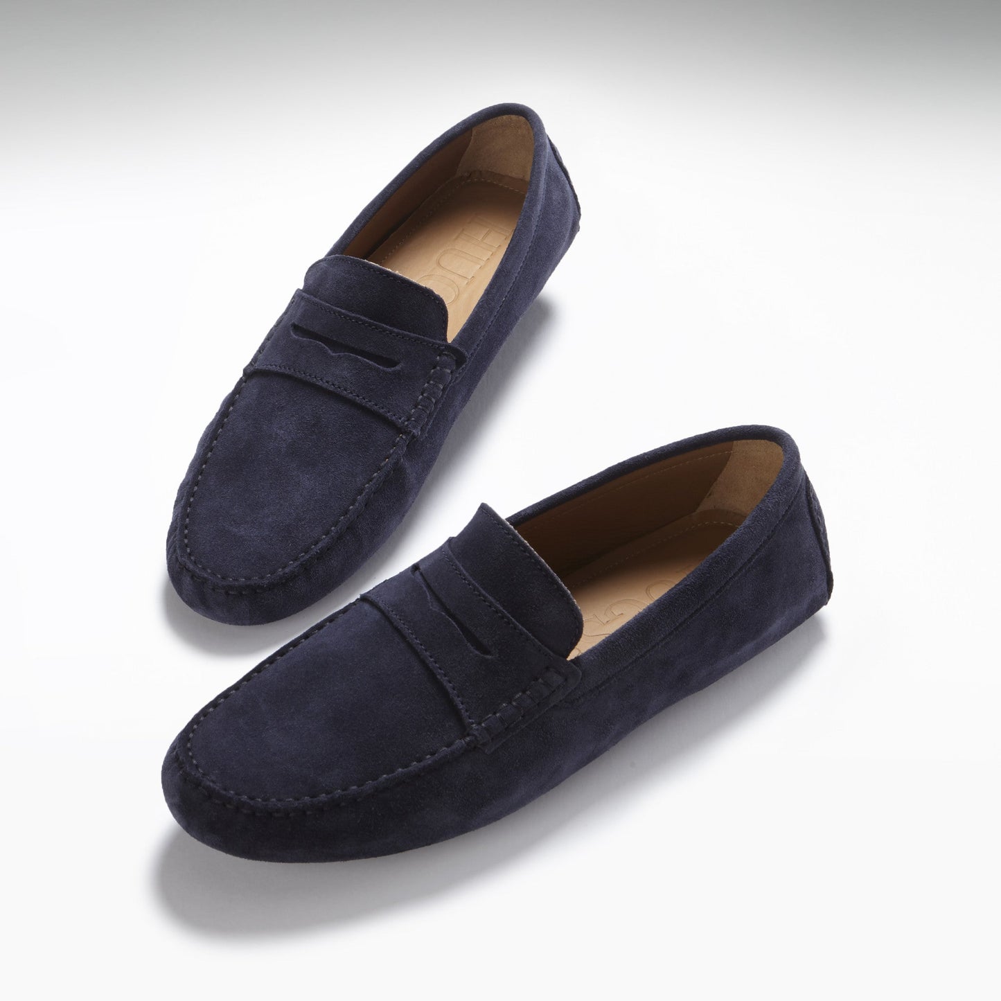 Penny Driving Loafers, navy blue suede-1