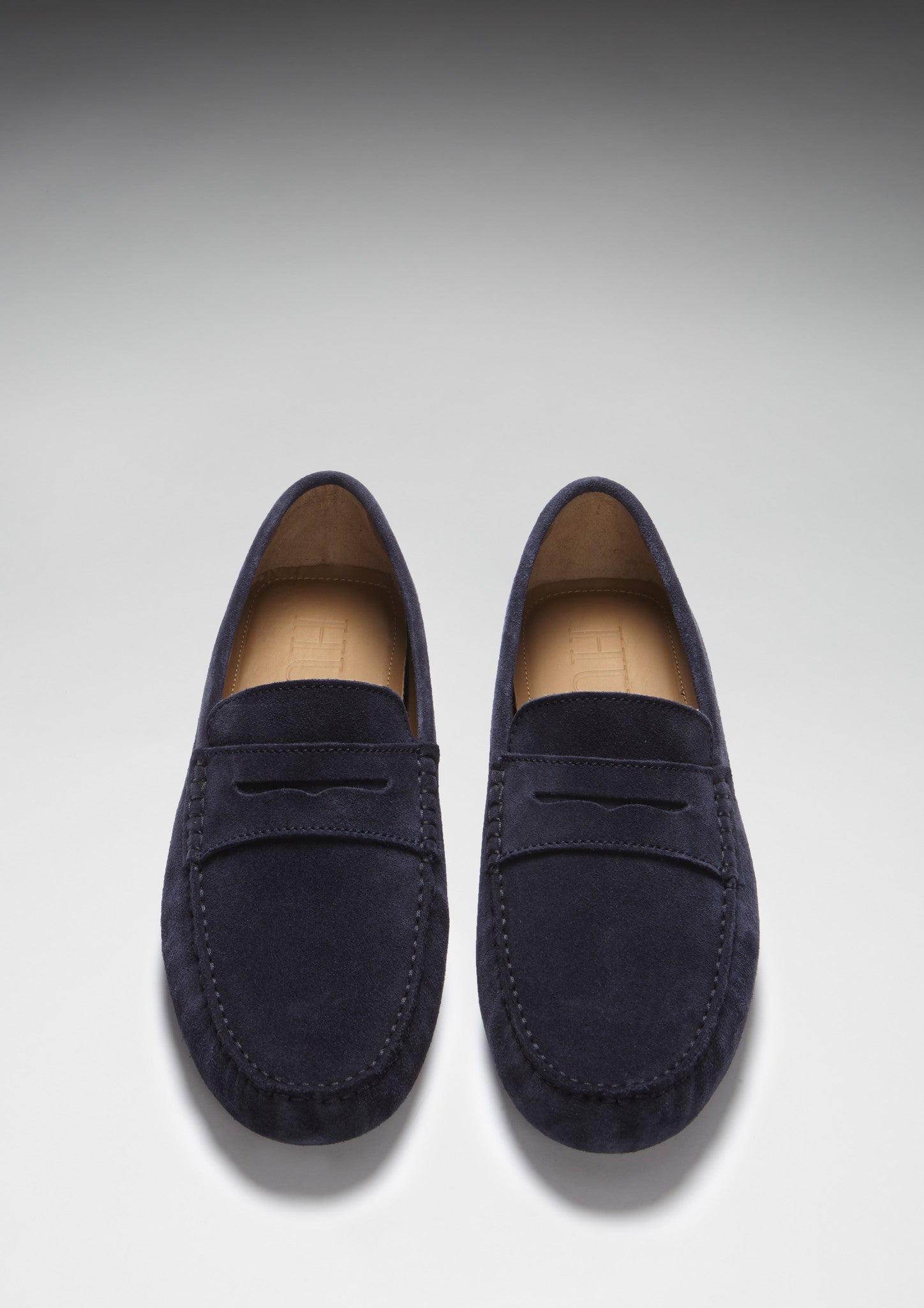 Penny Driving Loafers, navy blue suede-2