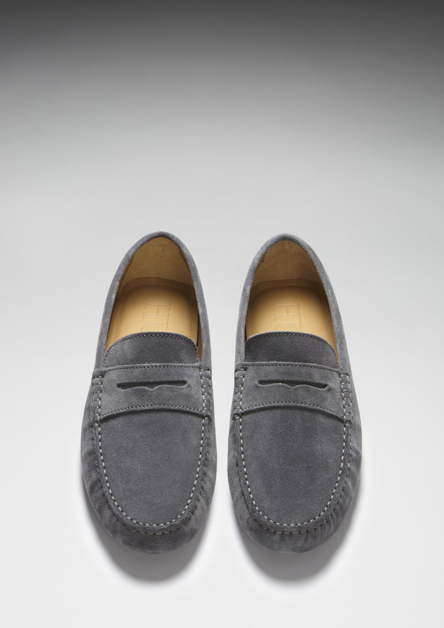 Penny Driving Loafers, slate grey suede-2