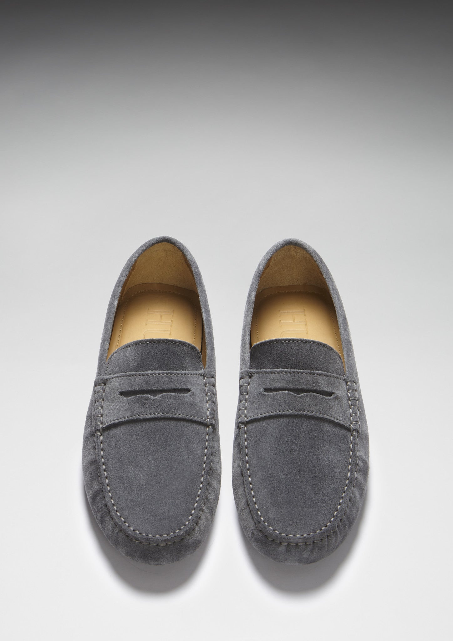 Penny Driving Loafers, slate grey suede-2