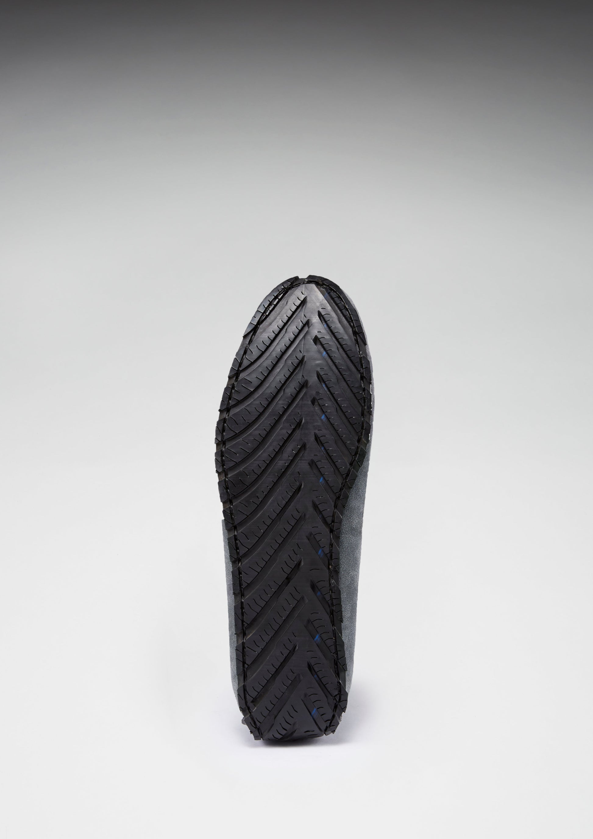 Tyre Sole Penny Driving Loafers, slate grey suede-1