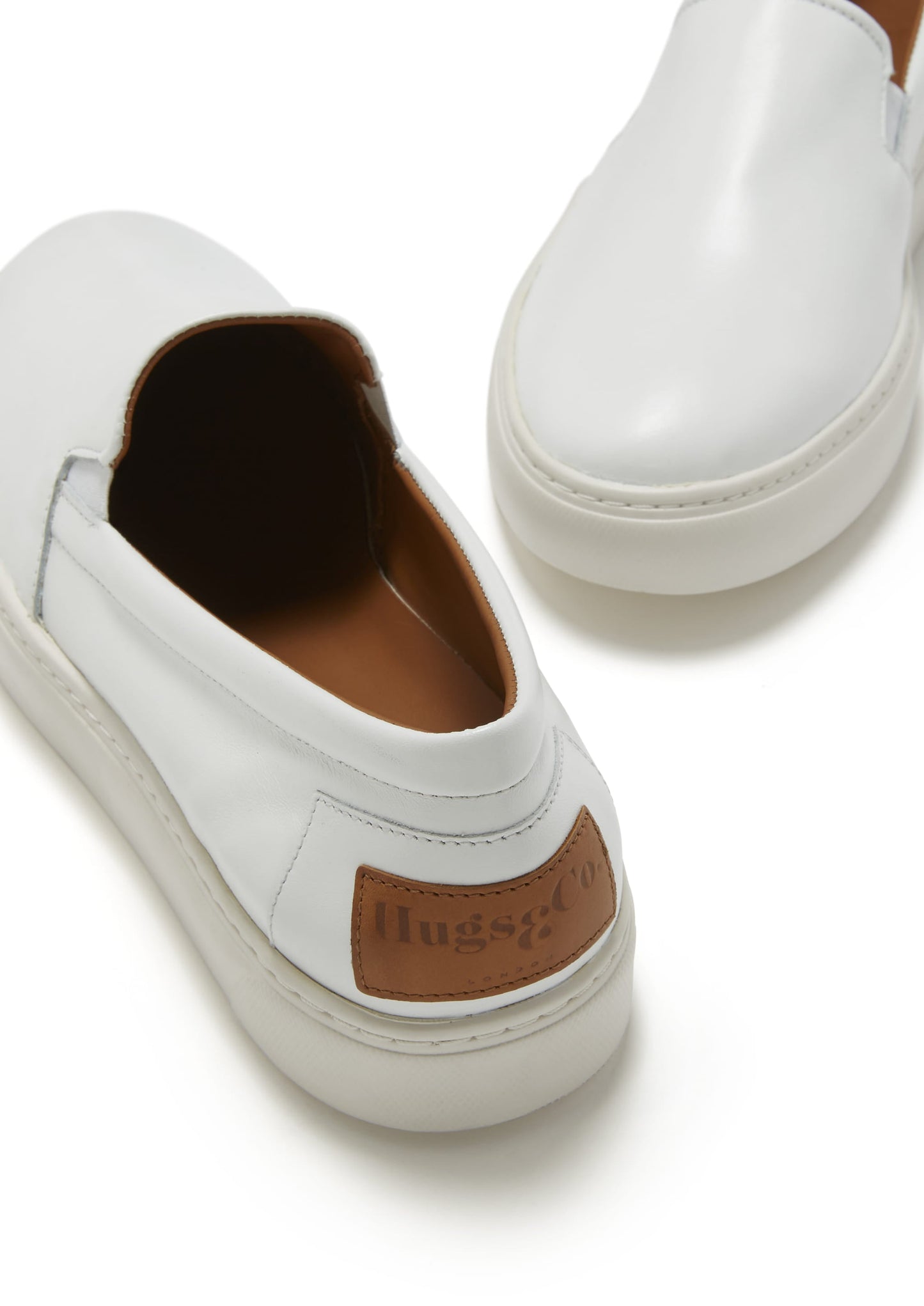 Slip-on Sneakers, white leather-3
