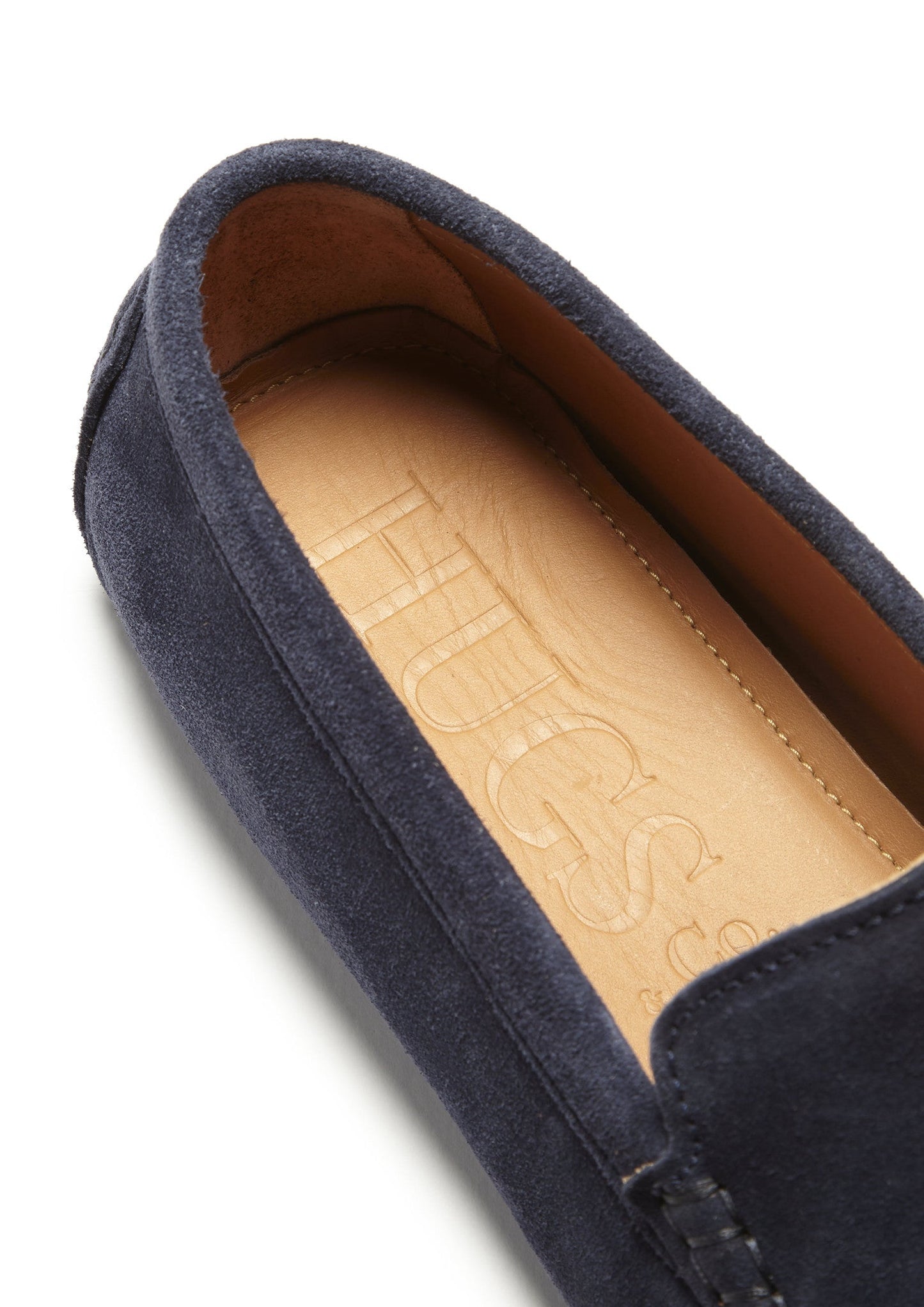 Tasselled Driving Loafers, navy blue suede-3