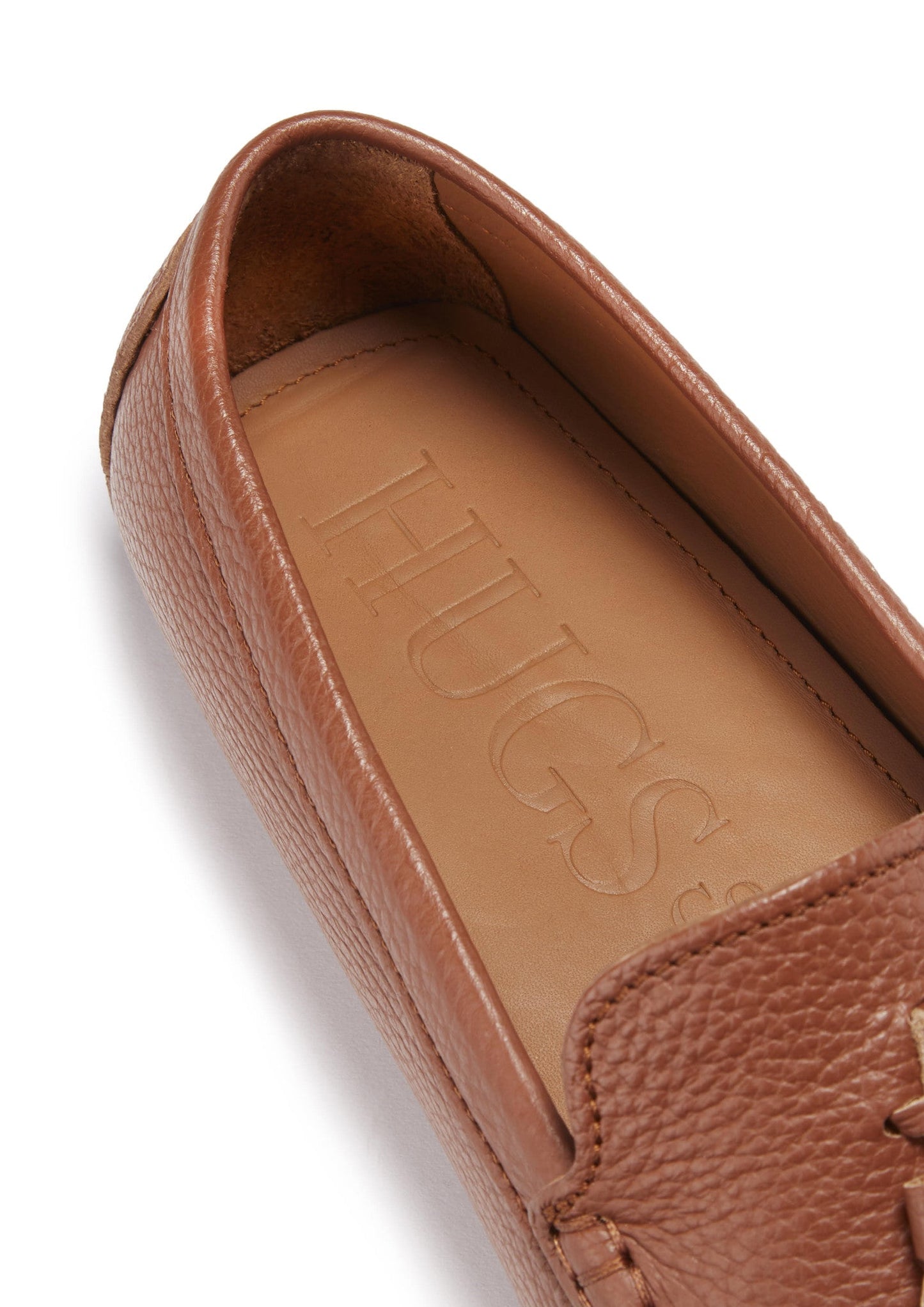 Tasselled Driving Loafers, tan grain leather-3