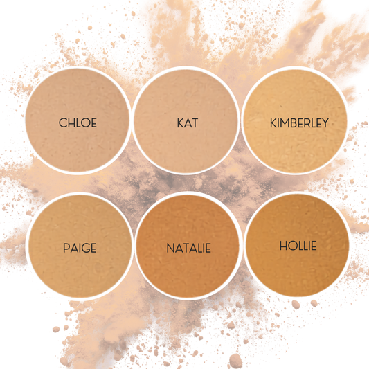 Vegan Mineral Foundation & Kabuki Brush Set – Flawless Finish-1
