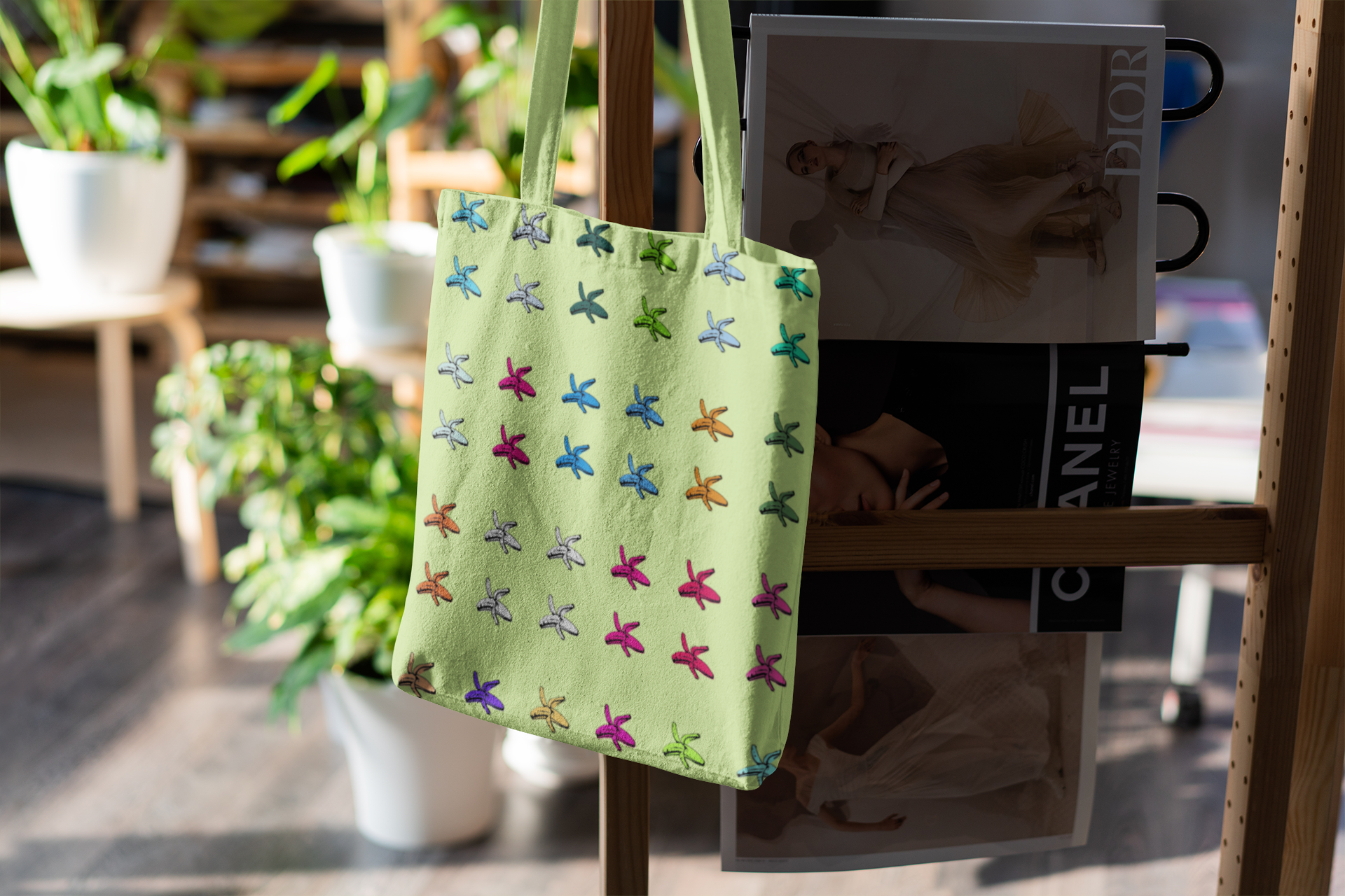 La banane Tote Bag, Beach Canvas tote bag, Eco-friendly bag | by Victory In Wellness-3