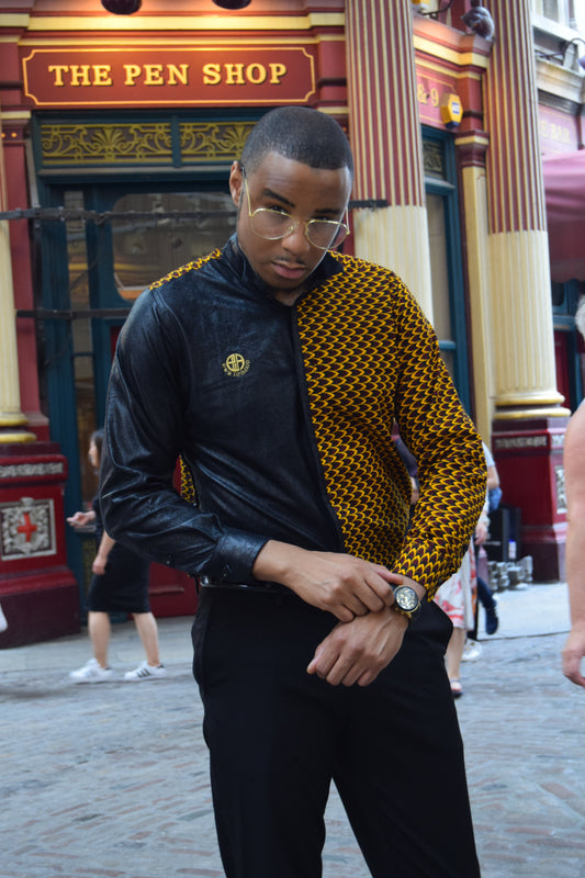 African Print Shirt-Fishscale-0