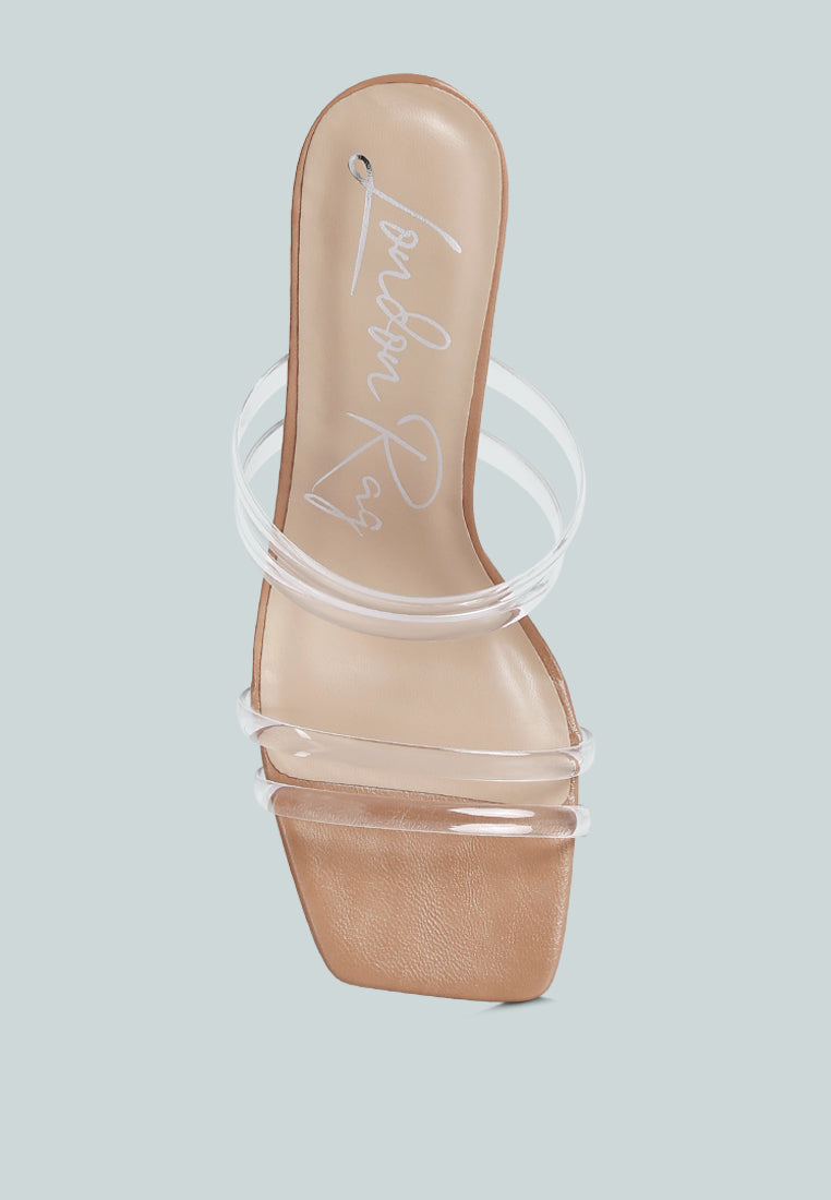 Nightfall Clear Spool Heel Sandal-3