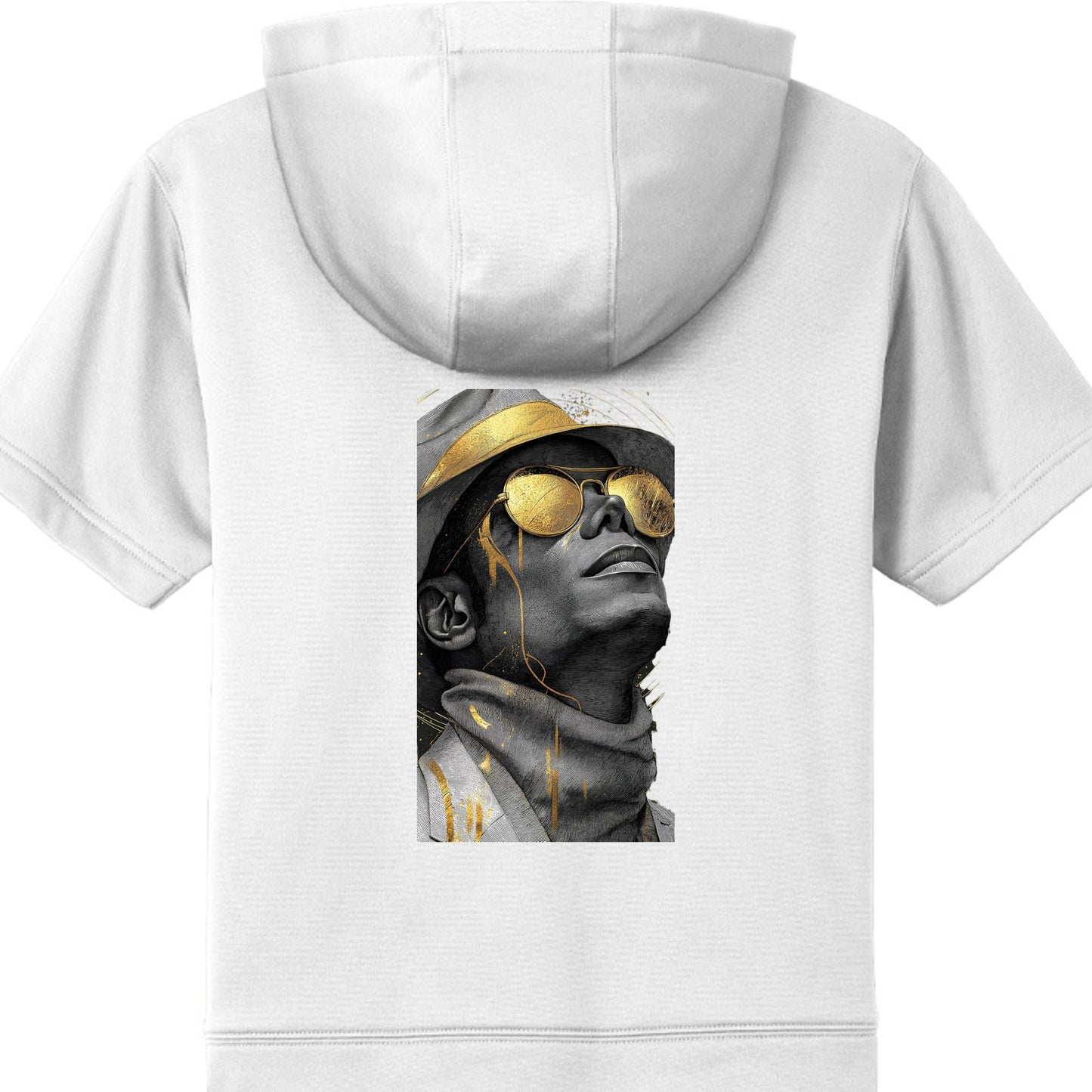 Michael Jackson Fleece Short Sleeve Hooded Pullover YST251-1