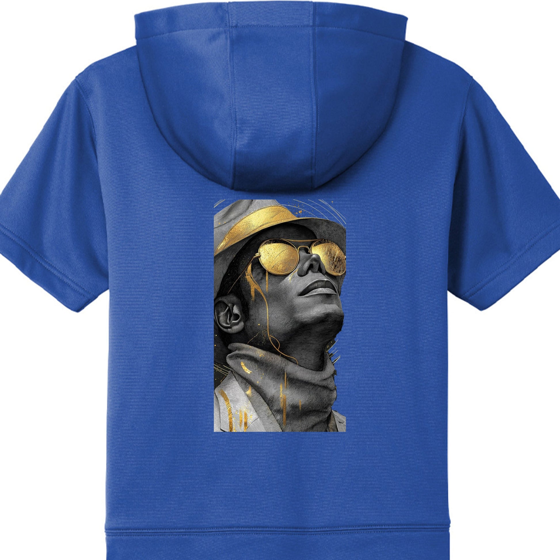 Michael Jackson Fleece Short Sleeve Hooded Pullover YST251-3