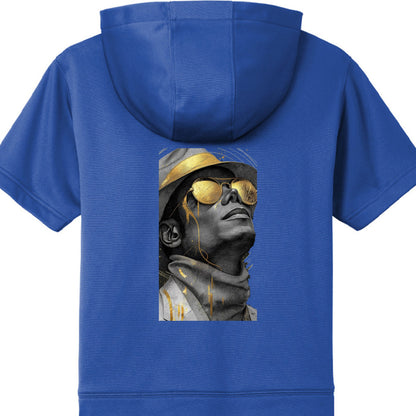 Michael Jackson Fleece Short Sleeve Hooded Pullover YST251-3