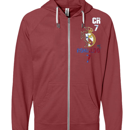 Christiano Ronaldo SS1000Z Icon Unisex Lightweight Terry Zip Hood-2