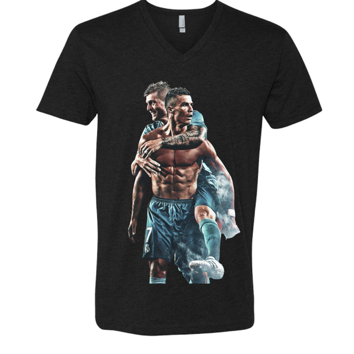 Christiano Ronaldo 6240 Men's CVC V- Neck Shirt-6