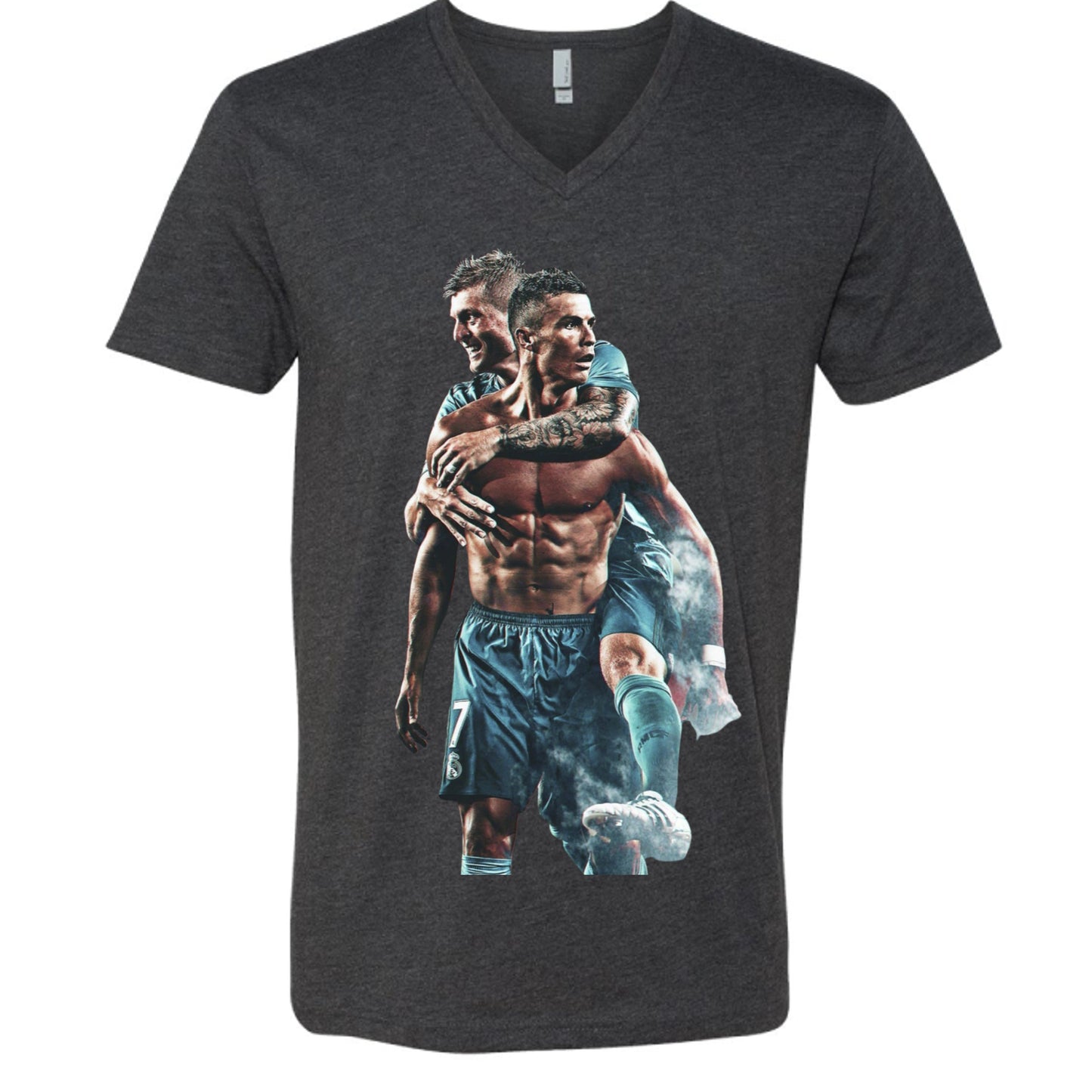 Christiano Ronaldo 6240 Men's CVC V- Neck Shirt-5
