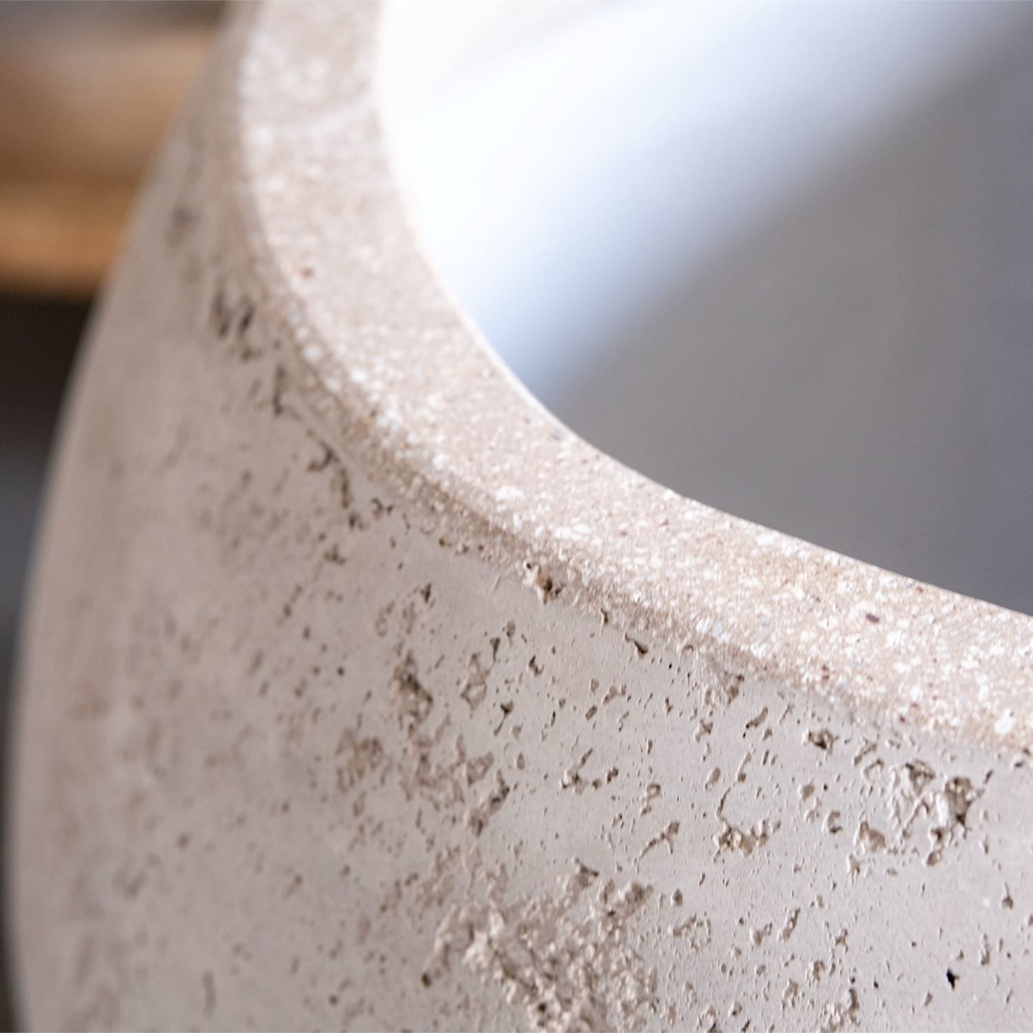 Orbello | Truffle – 70cm Extra Large Concrete Sphere Planter – 207L Round Plant Pot-4