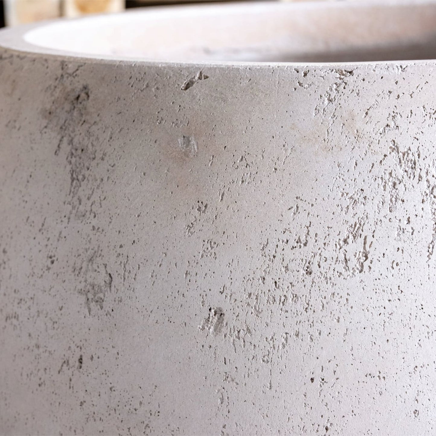 Orbello | Truffle – 70cm Extra Large Concrete Sphere Planter – 207L Round Plant Pot-3