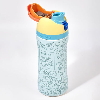 Owala Junior Explorer FreeSip Kids Stainless Steel Water Bottle-2