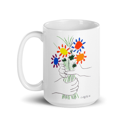 Pablo Picasso Bouquet of Peace 1958 Artwork Mug-3