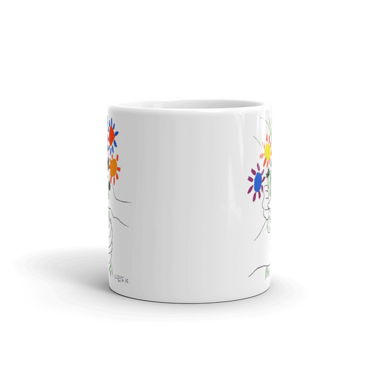 Pablo Picasso Bouquet of Peace 1958 Artwork Mug-1